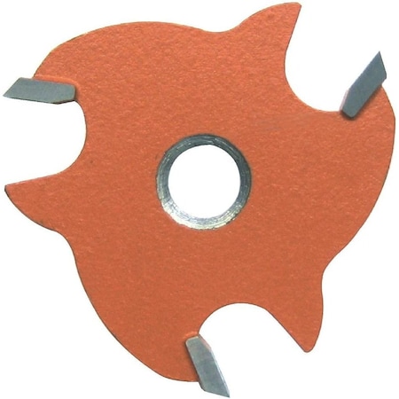 Cmt 3-Wing Slot Cutter with 45-Degree Bore, 1/4-Inch Cutting Length and 5/16-Inch Bore 823.364.11